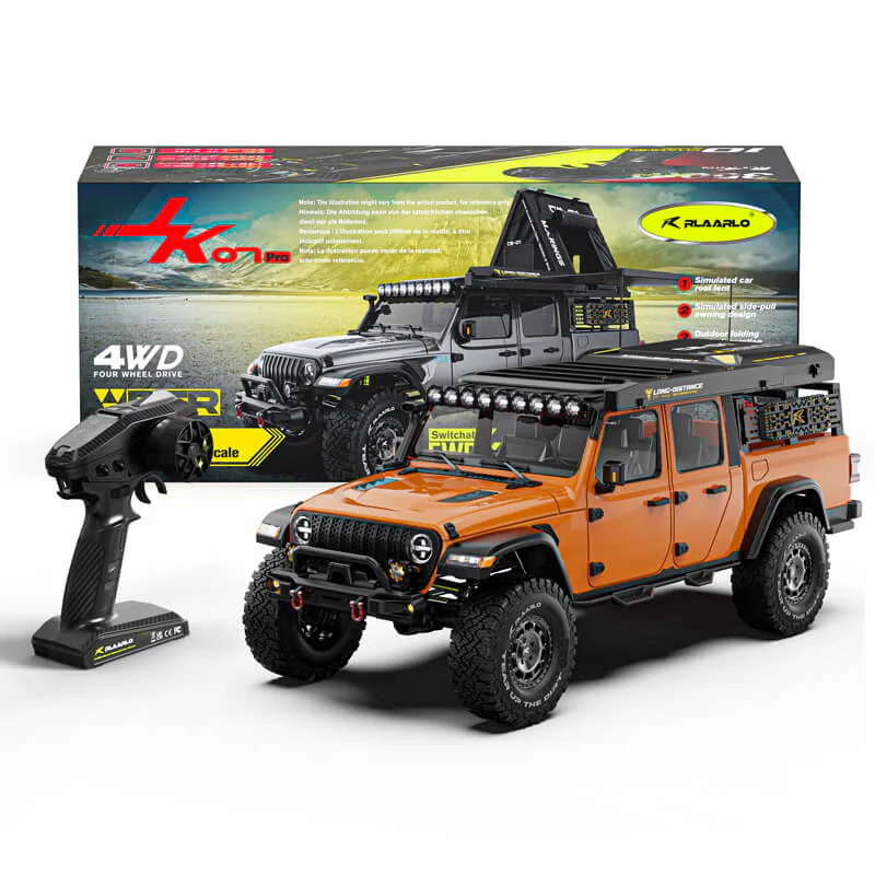 Rlaarlo JK07Pro 1:7 Brushless 4WD RTR RC Crawler front view