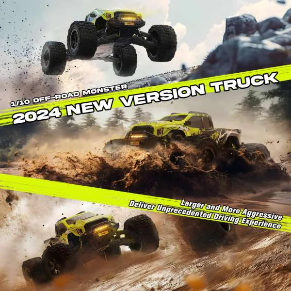 Rlaarlo RZ001G-A 1:10 Metal Brushless Monster Truck detail view