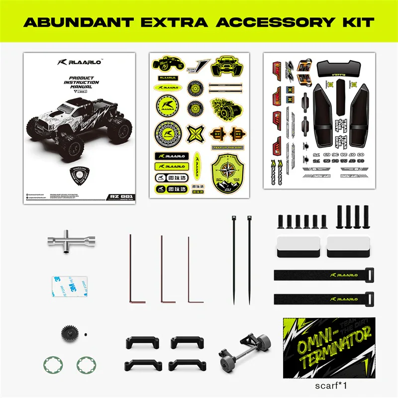 Rlaarlo Omni RZ001 1:10 Brushless RTR Monster Truck package view