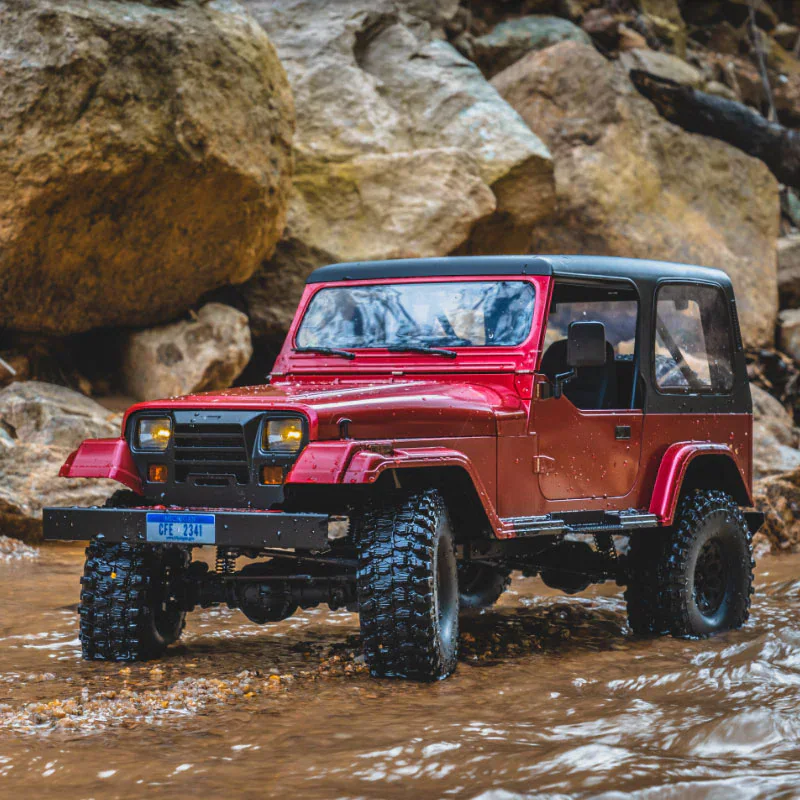 FMS Rochobby Mashigan RS 1:10 4WD RC Crawler - Red side view