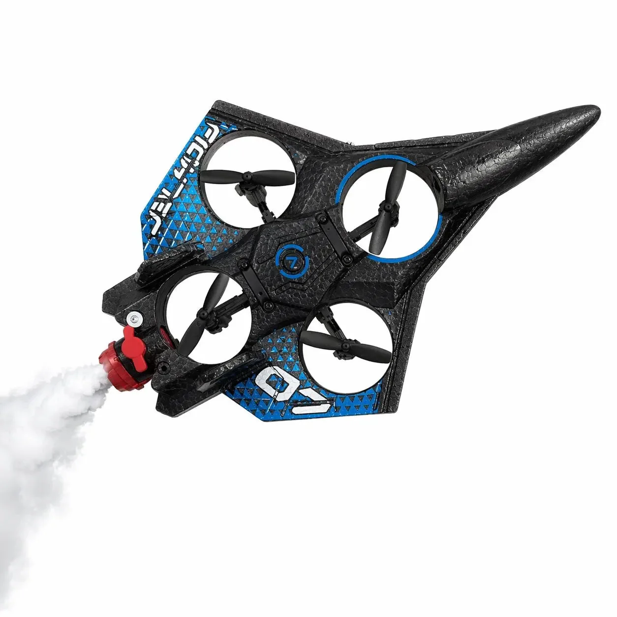RC Fighter Plane with Smoke Spray Effect side view