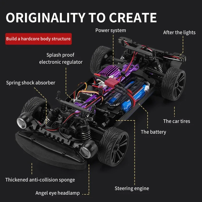 SUCHIYU SCY-16303 1:16 4WD Drift RC Car side view
