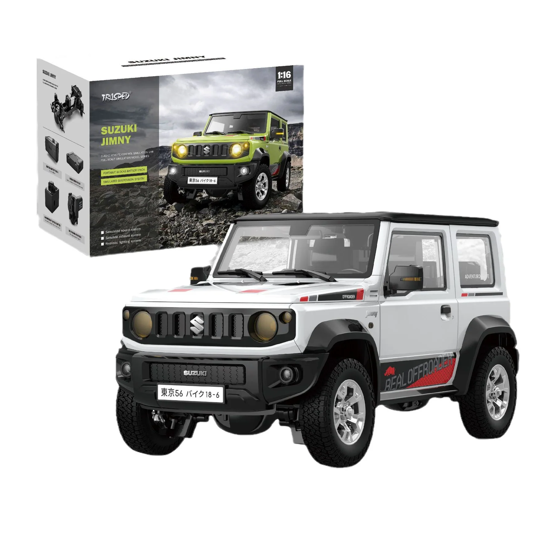SUZUKI JIMNY 1:16 RC Car detail view
