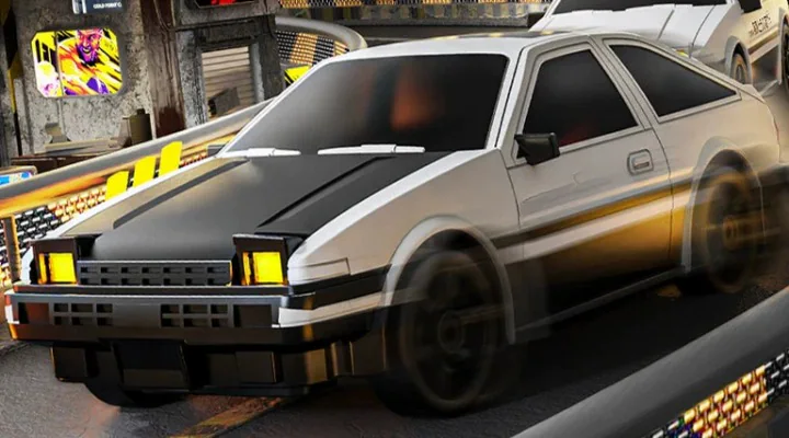 Toyota Sprinter Trueno AE86 Initial D 1:24 Mini RC Car with movable detail view