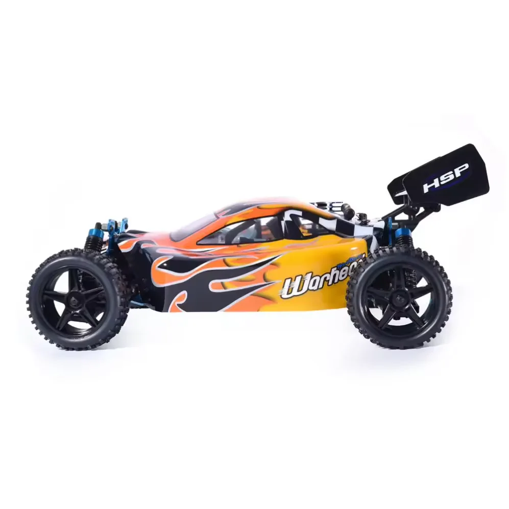 1/10 Scale Nitro RC Car – 4WD Oil-Powered Flat Sports Racing Car detail view