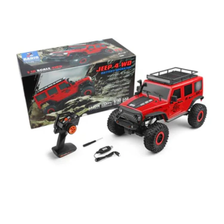 WL Toys 104311 1:10 Wrangler electric four-wheel drive off-road side view