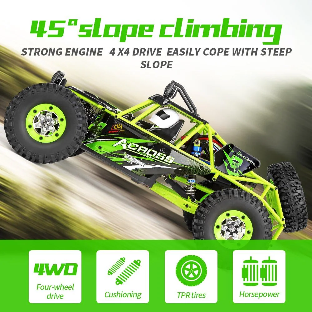 WLtoys 12427/12428 1:12 4WD Off-Road RC Buggy side view