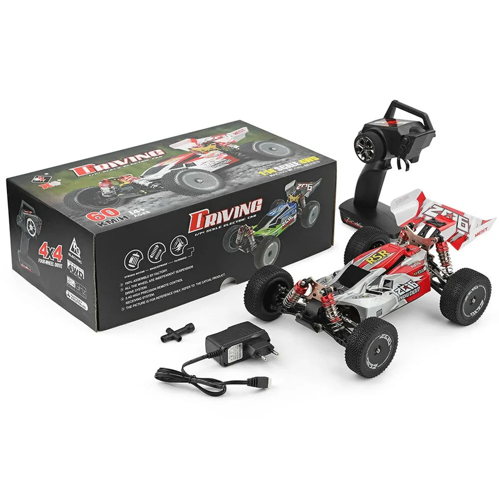 WLtoys 144001 1:14 60km/h Brushed 4WD RC Car side view