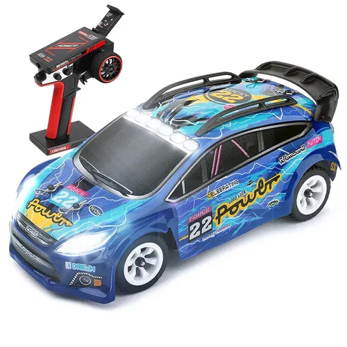 WLtoys 284010 1:28 4WD RC Drift Car with LED Lights front view