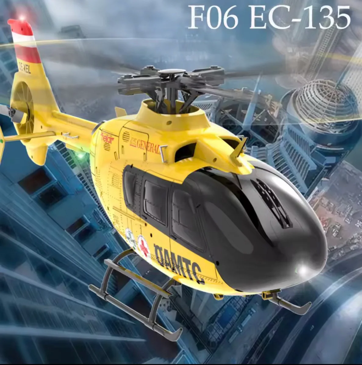 YUXIANG F06 EC135 Dual-Brushless 6CH RC Helicopter