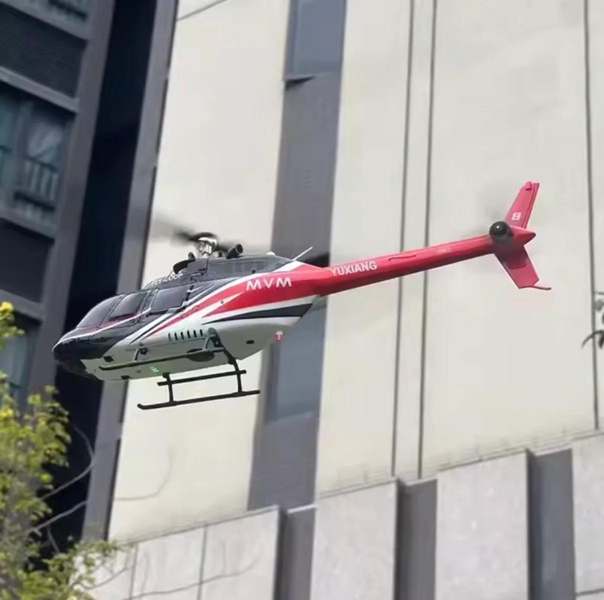 YUXIANG F08 Bell 206 1:34 Brushless 6CH RC Helicopter side view