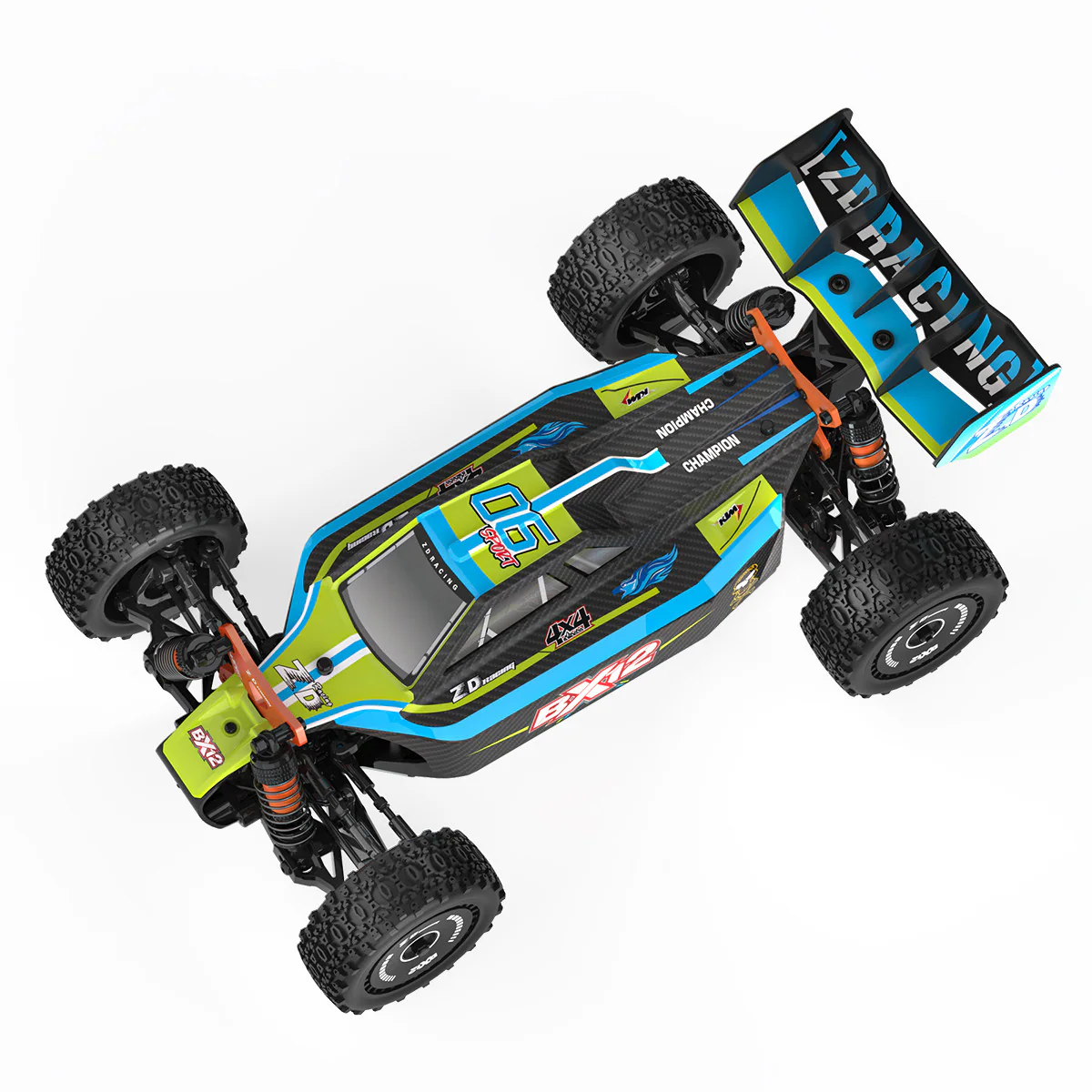 ZD Racing BX12 1:12 Brushless 4WD On-Road RC Car package view