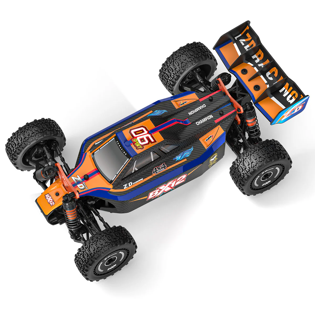ZD Racing BX12 1:12 Brushless 4WD On-Road RC Car detail view