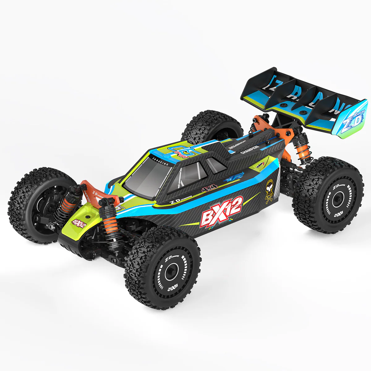 ZD Racing BX12 1:12 Brushless 4WD On-Road RC Car side view