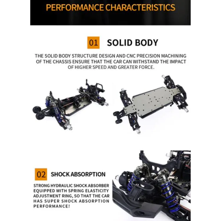 ZD Racing MT8 1/8 RC Car Off-Road 4WD High Speed Racing Remote Control package view